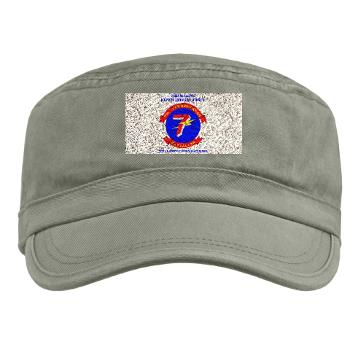7CB - A01 - 01 - 7th Communication Battalion with Text - Military Cap